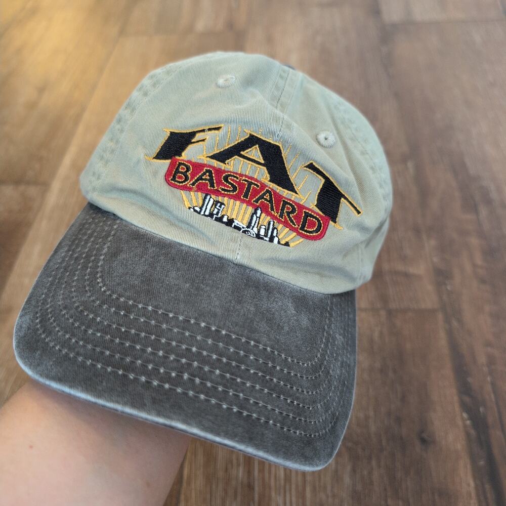 VTG Fat Bastard Adjustable Hat‎ Brewing Beer Alcohol Washington Retro Grunge